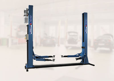 Ponte sollevatore elettroidraulico a 2 colonne Weber Expert Serie Autolift 4.0-G con basamento portante