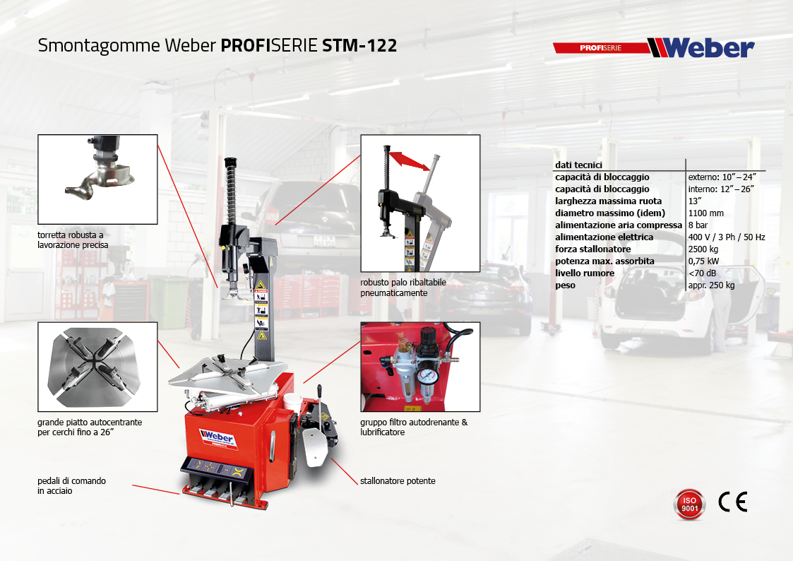 Smontagomme Weber PROFISERIE STM-122