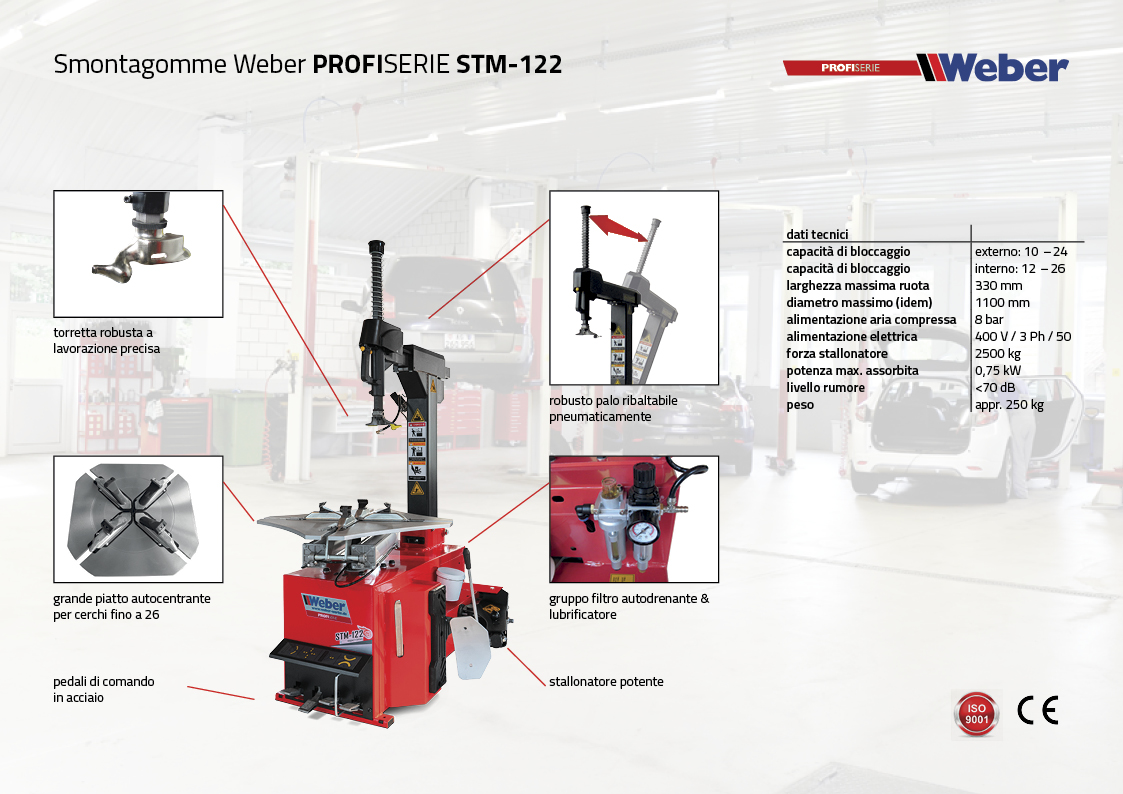 Smontagomme Weber PROFISERIE STM-122