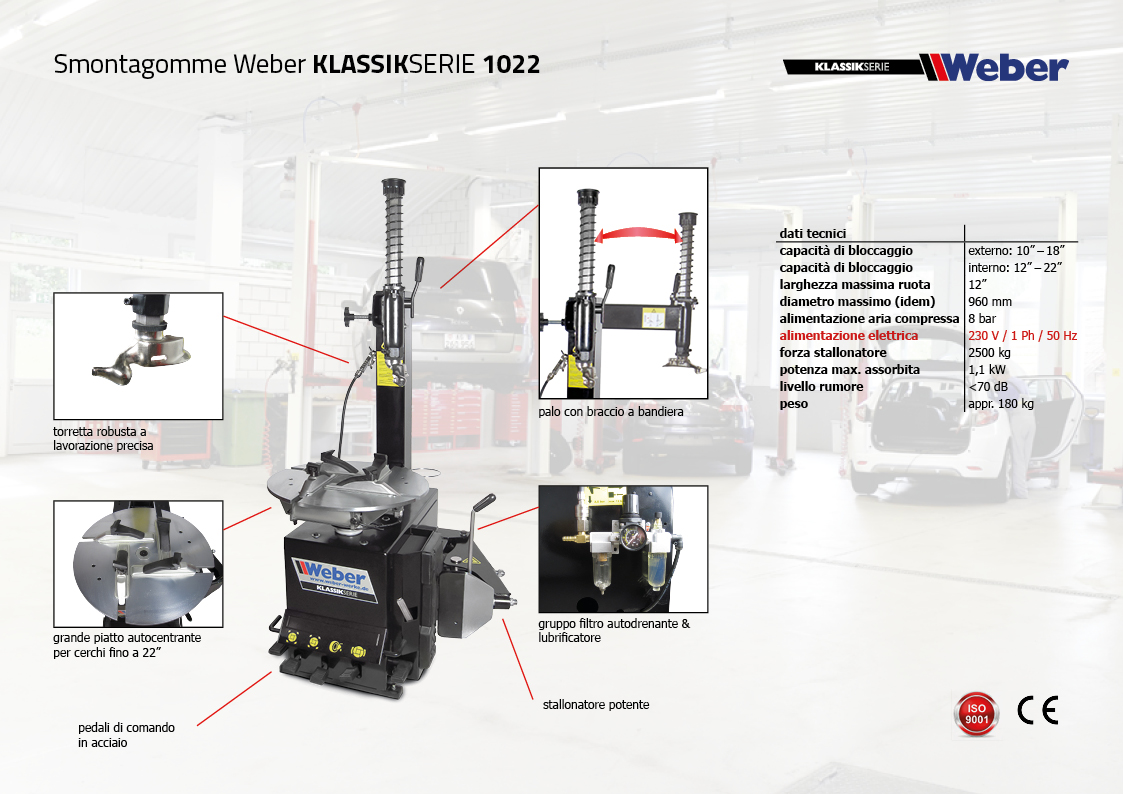 Smontagomme Weber Klassik Serie 1022