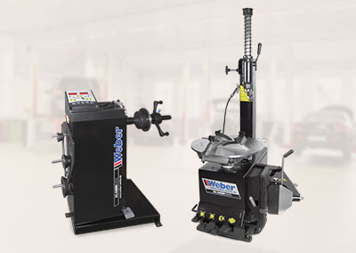 Pack Promozionale „DYNAMIK“ Smontagomme e Equilibratrice veicoli leggeri Weber Klassik Serie
