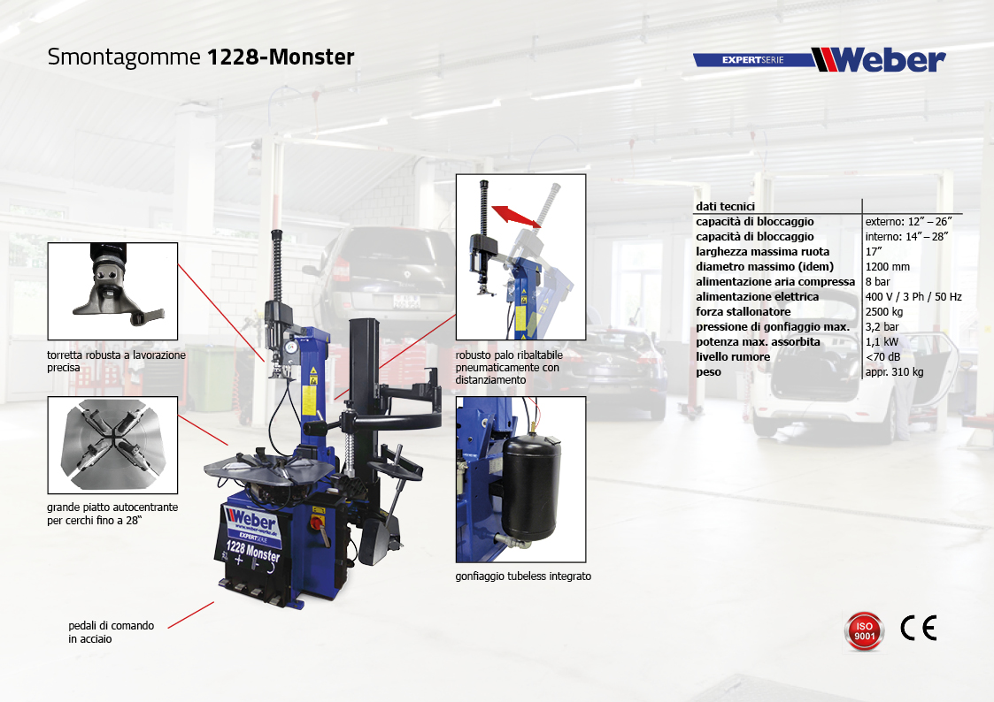 Smontagomme Weber ExpertSerie 1228-Monster