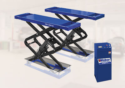 Ponte sollevatore a doppia forbice Weber Expert Serie DSH-3500B
