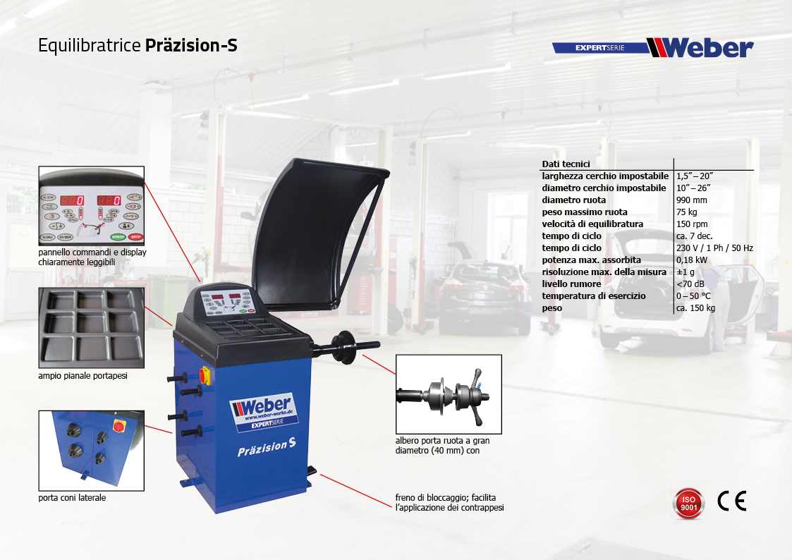 Equilibratrice Weber ExpertSerie Präzision-S