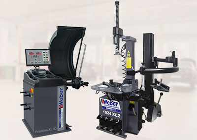 Smontagomme 1024-XL-2HP e equilibratrice Präzision-XL 3D